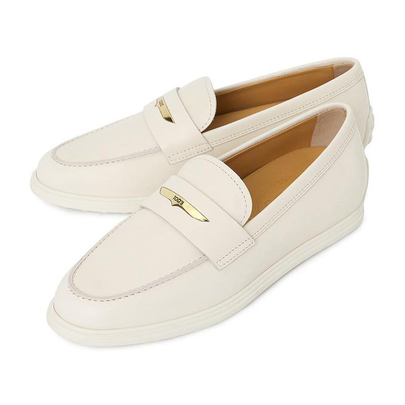 Tods Women’s Leather Loafers Black Classic Slip-On Shoes XXW62L0JF00N6MC019