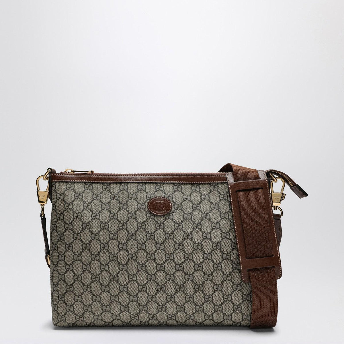 GUCCI Black Leather Crossbody Bag