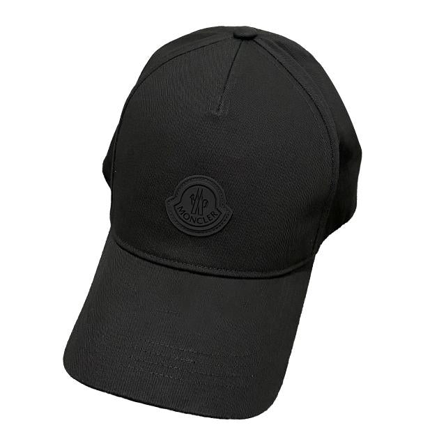 Moncler Logo Patch Baseball Cap Black