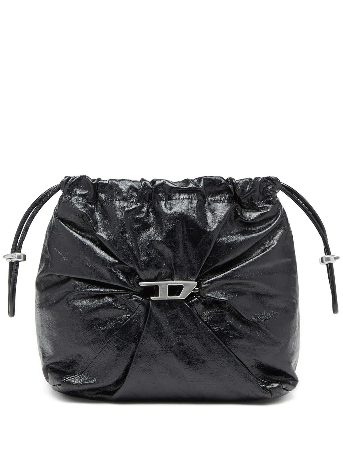 DIESEL Black Leather Shoulder Bag
