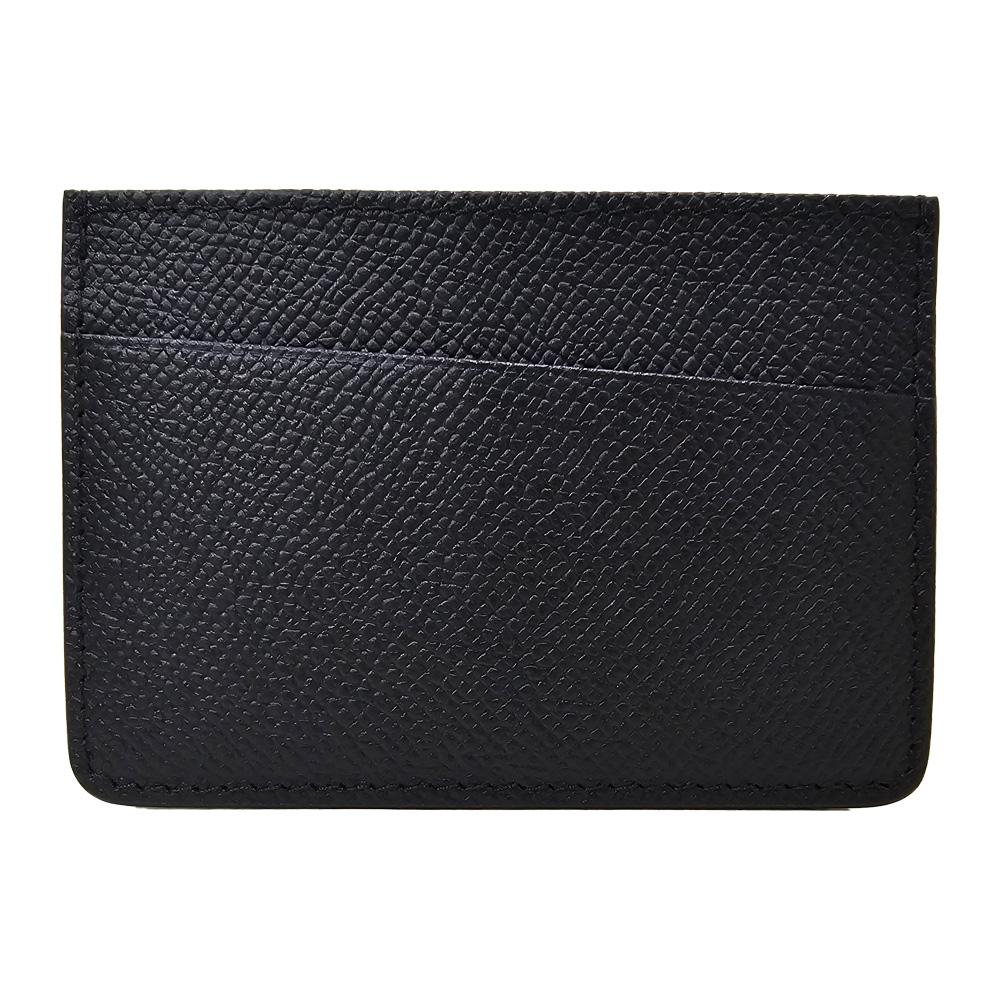 Maison Margiela Black Stitch Leather Card Holder Wallet Unisex