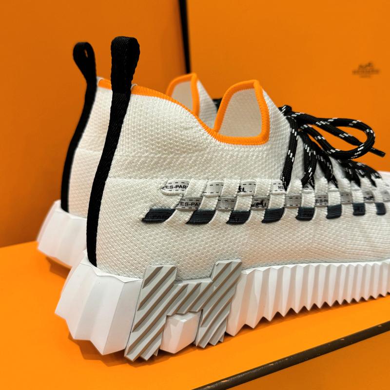 HERMES Flex Slip-On White Low-Top Sneakers