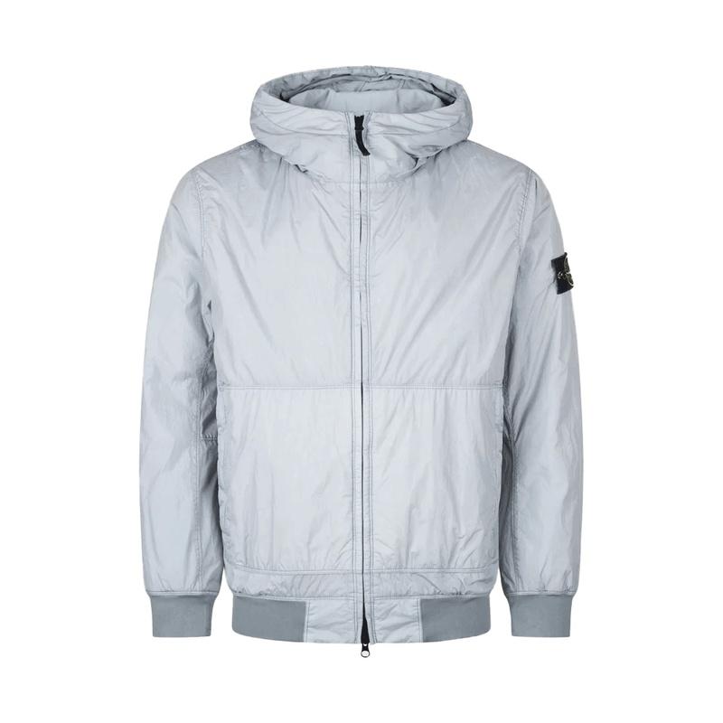 STONE ISLAND Crinkle Reps Hooded Jacket Men Black Nylon