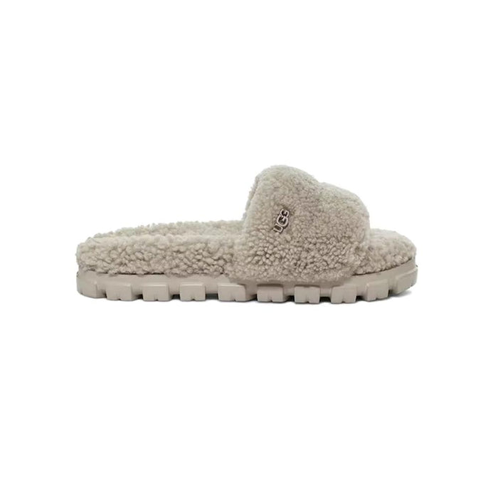 Ugg Cozyta Curly Fur Slippers Light Gray Women’s