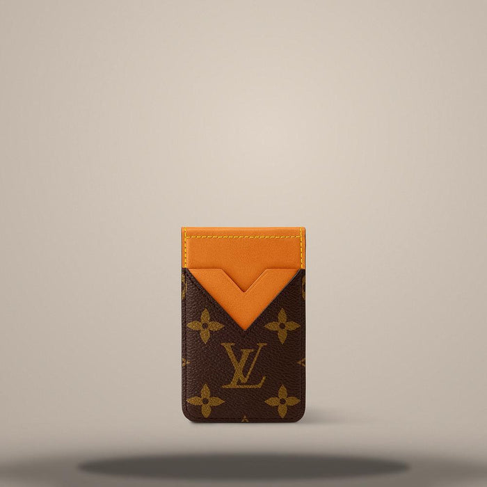 Louis Vuitton Monogram Coated Canvas and Cowhide Compact Magnetic Card Holder