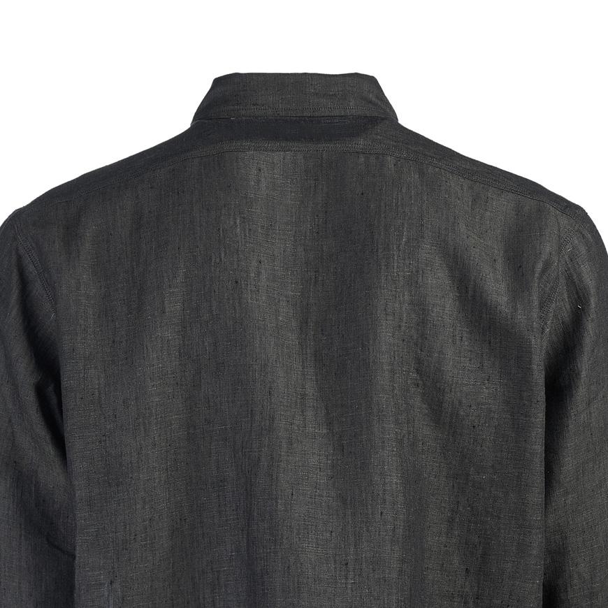 NEEDLES Men’s Chambray Work Long Sleeve Shirt QV291C CHARCOAL