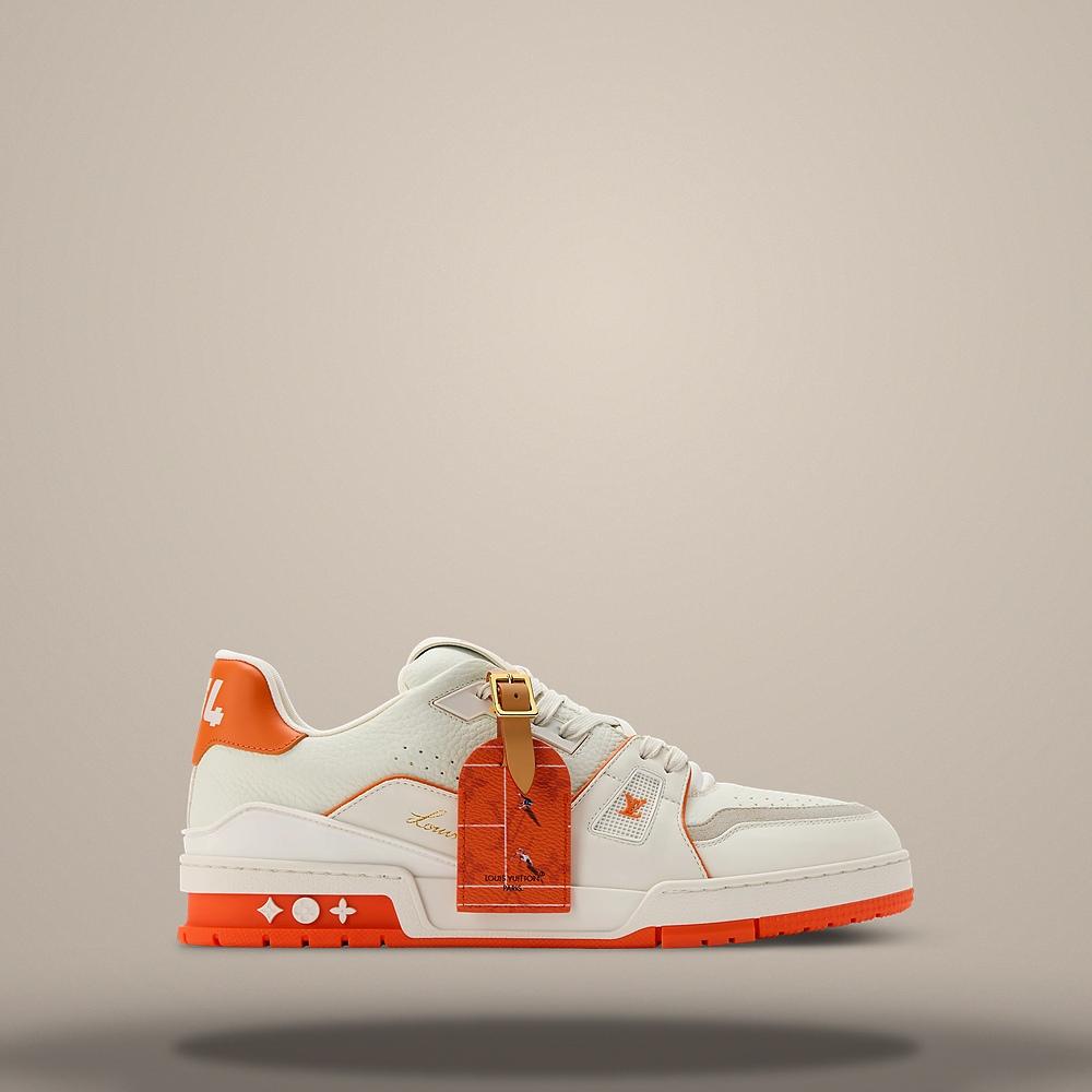 Louis Vuitton Red LV Trainer Low-Top Sneakers 1AKRBK