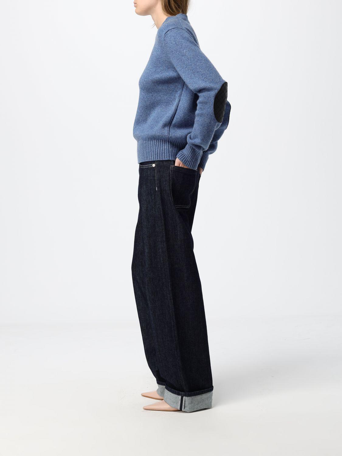 Bottega Veneta Blue Wool Turtleneck Knit Sweater Women