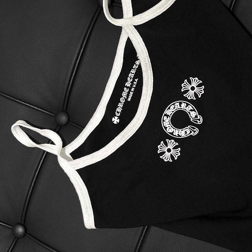 Chrome Hearts Horseshoe Logo Black Tank Top Sleeveless Shirt