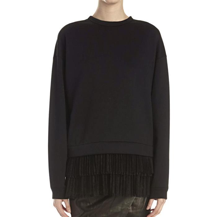 N˚21 Women Layered Crop Sweatshirt Black
