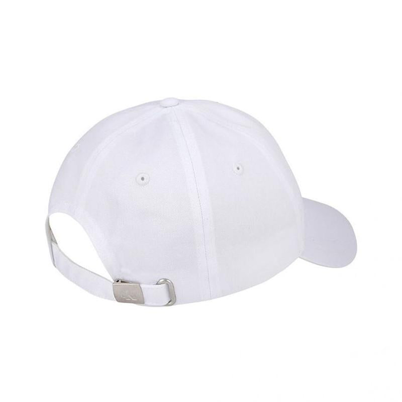 Calvin Klein Unisex Monogram Logo White Baseball Cap