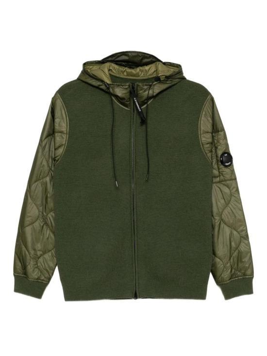 CP Company Mixed Quilted Hooded Knit Jacket 19CMKN062A 006390M 652