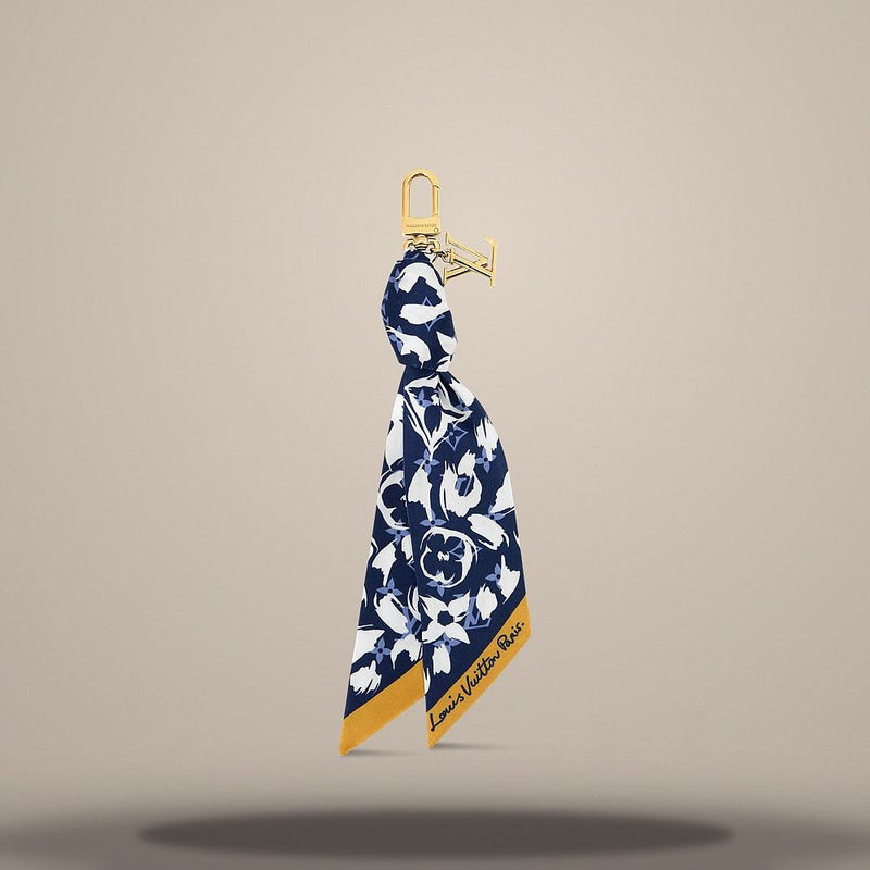 Louis Vuitton Safari Blue Bag Charm Key Ring M03580