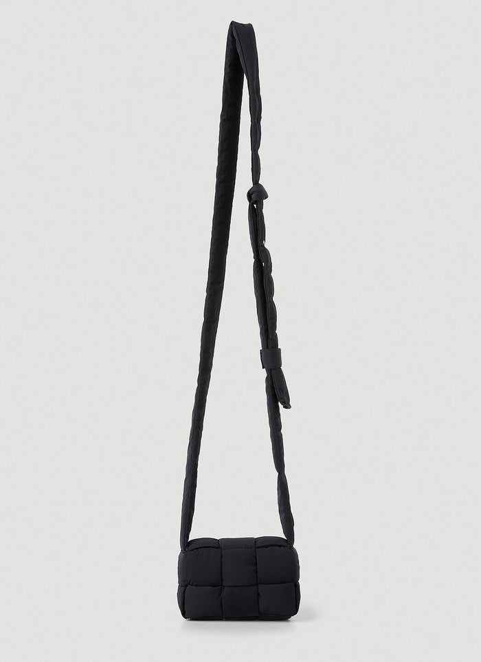 Bottega Veneta Candy Cassette Crossbody Bag Black Leather
