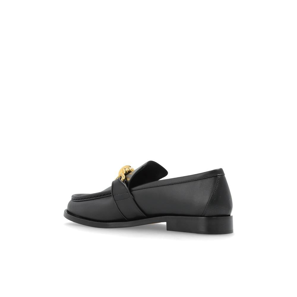 Bottega Veneta Astaire Black Leather Loafers Women’s