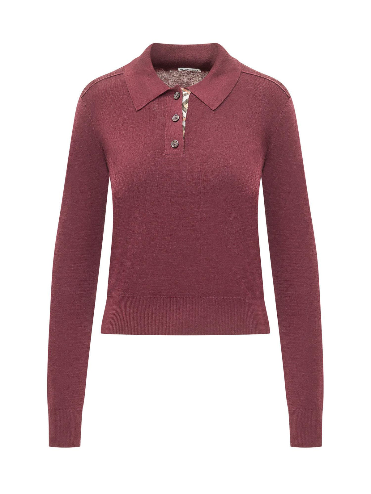BURBERRY Beige Wool Knit Cardigan