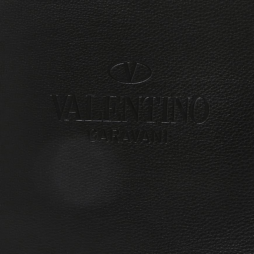 VALENTINO Garavani Identity Leather Crossbody Bag Black Unisex