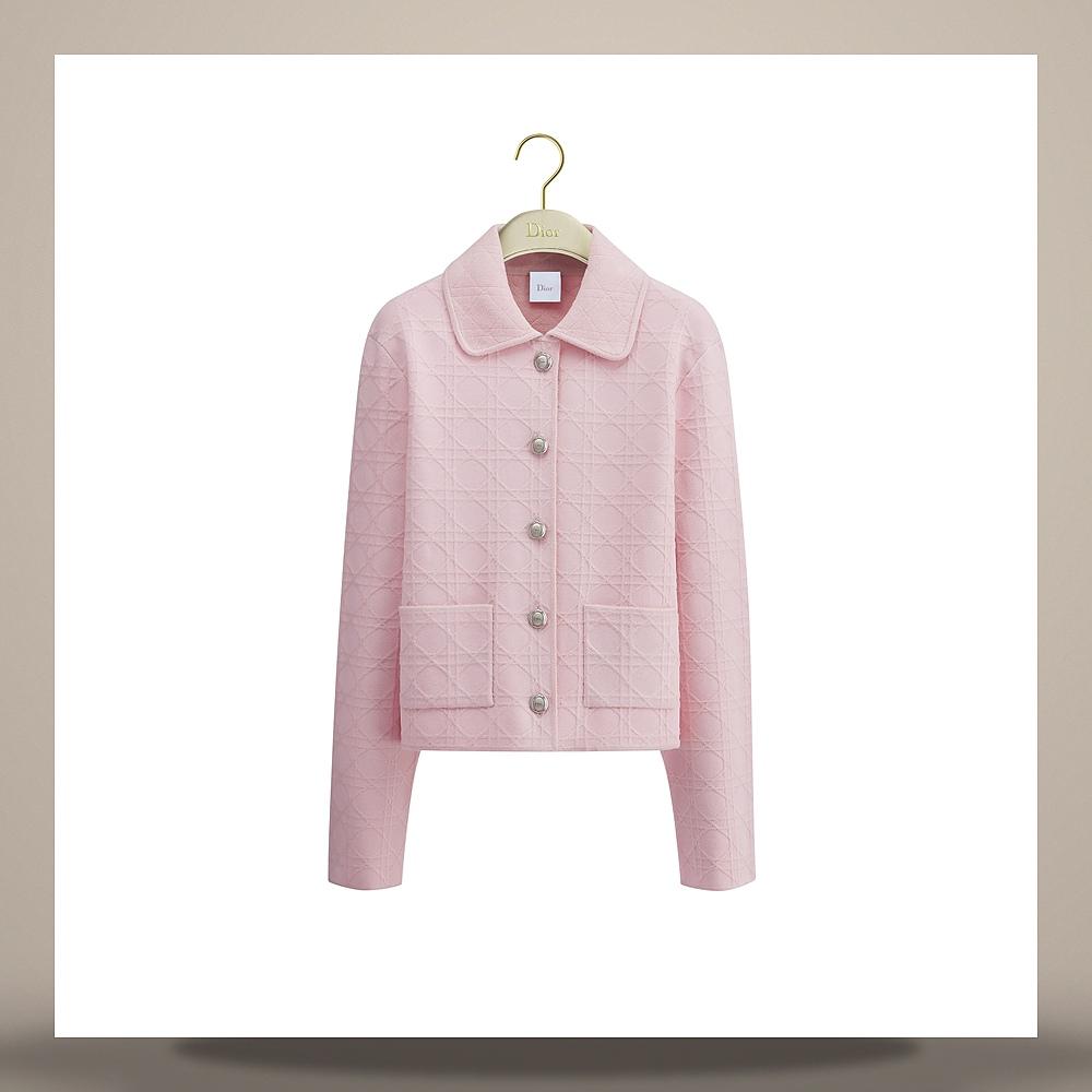 DIOR Pink Cannage Technical Jacquard Jacket 654V14A5I95 X4020