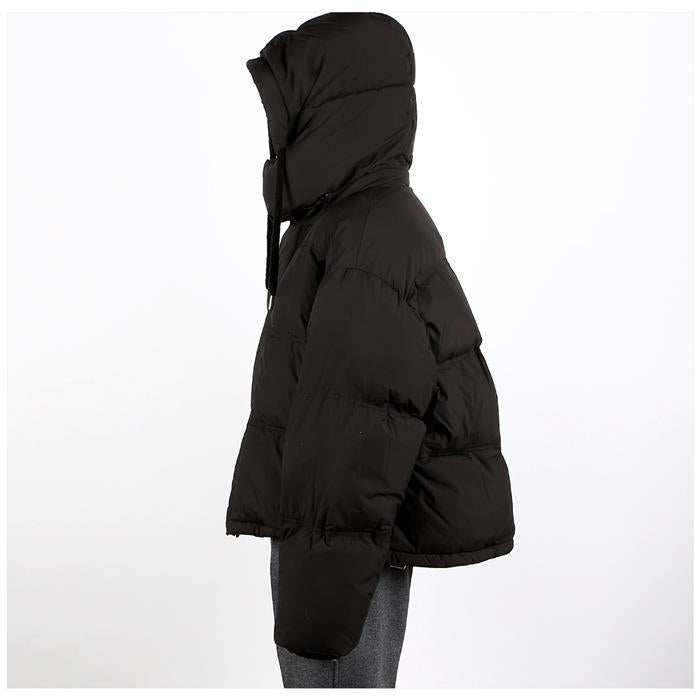 AMI Quilted Hooded Down Jacket for Men