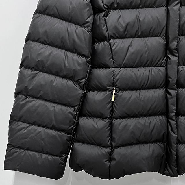 Max Mara Quilted Belted Puffer Jacket Black Women’s