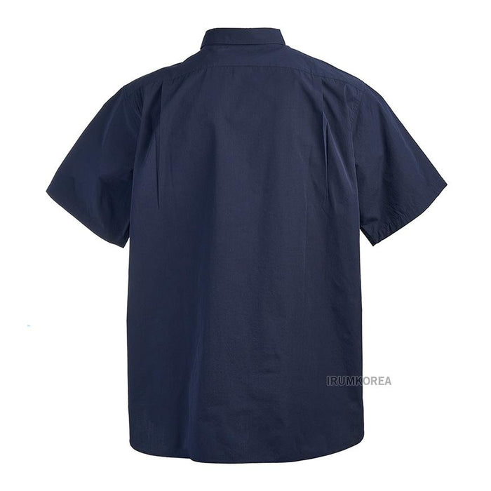nanamica Men’s Regular Wind Shirt Long Sleeve SUGS405E DN