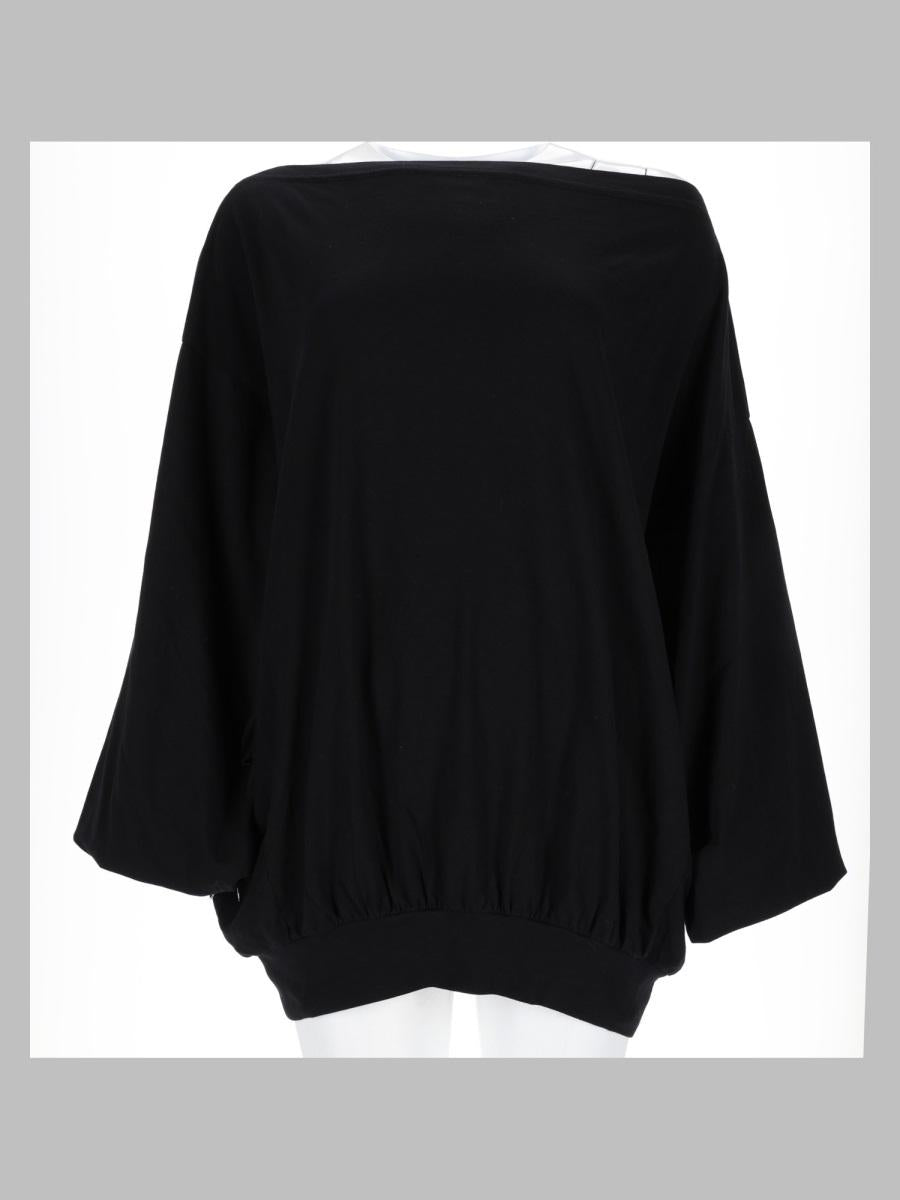 Maison Margiela Long Sleeve T-Shirt Black Cotton Women’s Top