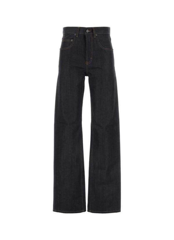 Saint Laurent Straight Leg Denim Jeans Blue 795345 Y23HA 4020