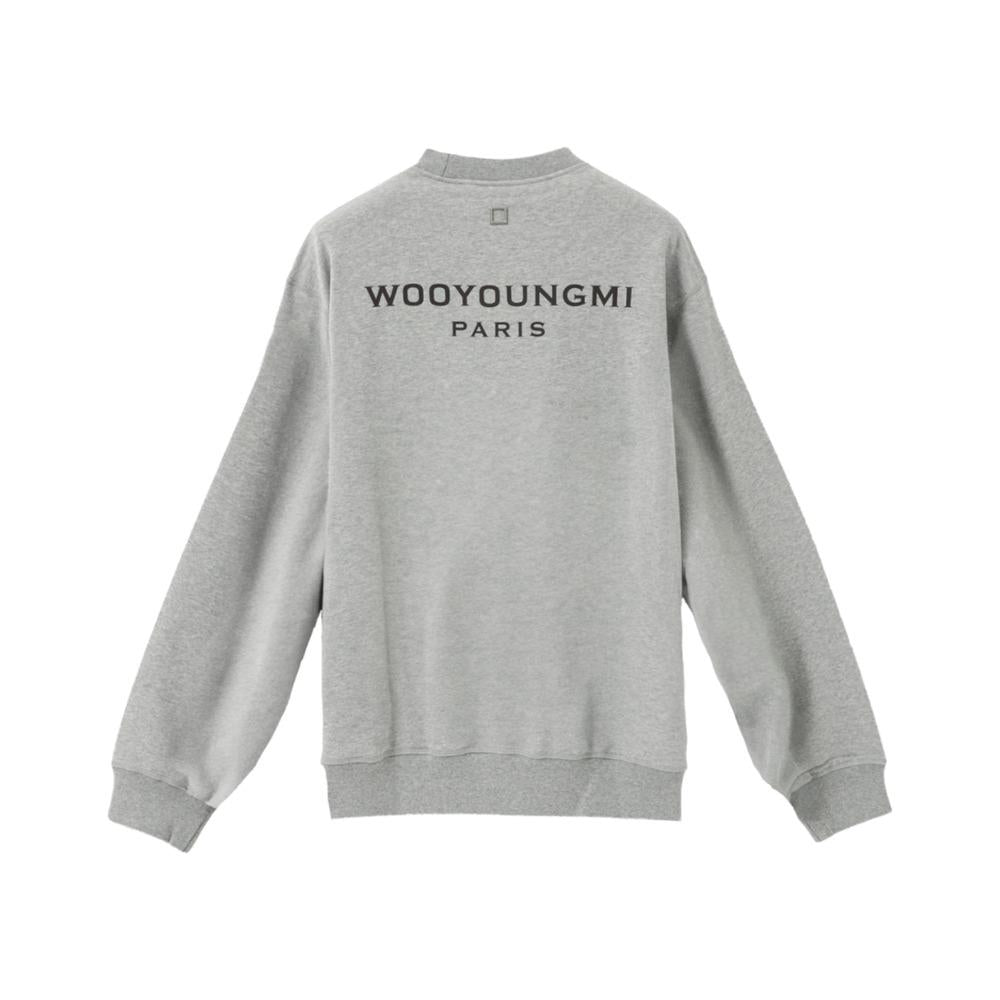 WOOYOUNGMI Back Logo Gray Sweatshirt