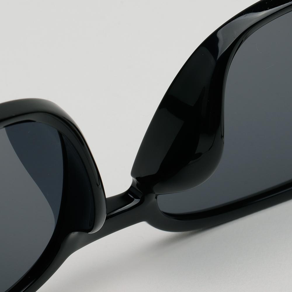 TOM FORD Black Acetate Square Sunglasses Asian Fit Unisex