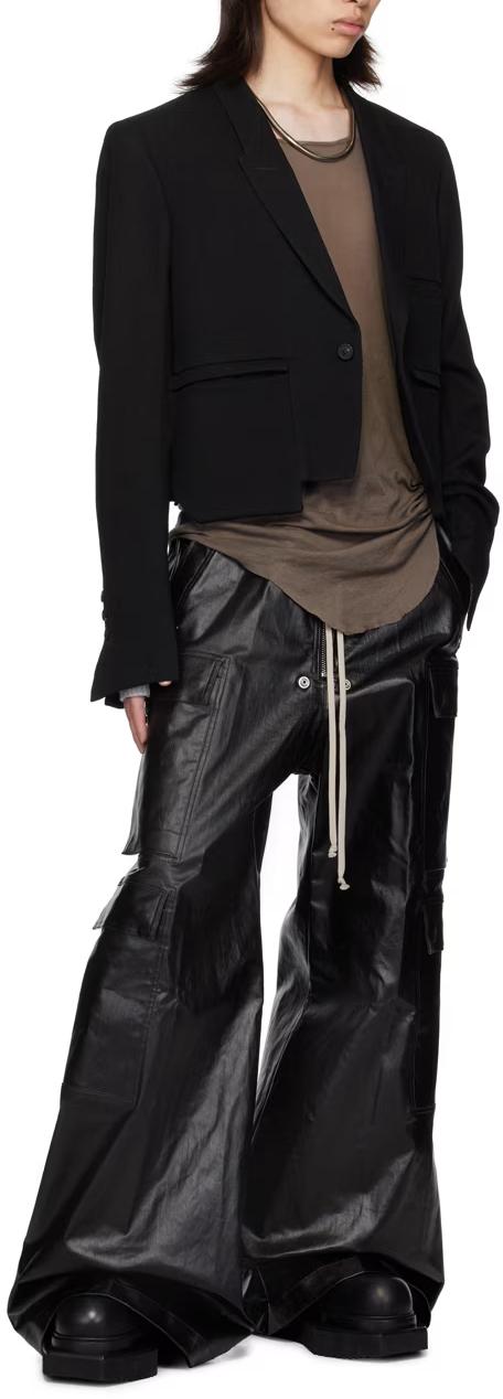 Rick Owens CargoBela Wide Cargo Pants Black RU02D6339 SCT 09