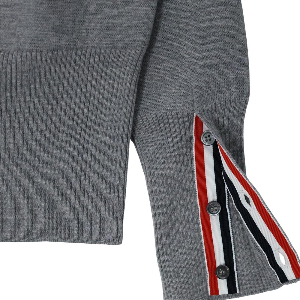 THOM BROWNE Diagonal Milano Stitch Women’s Round Neck Knit Sweater