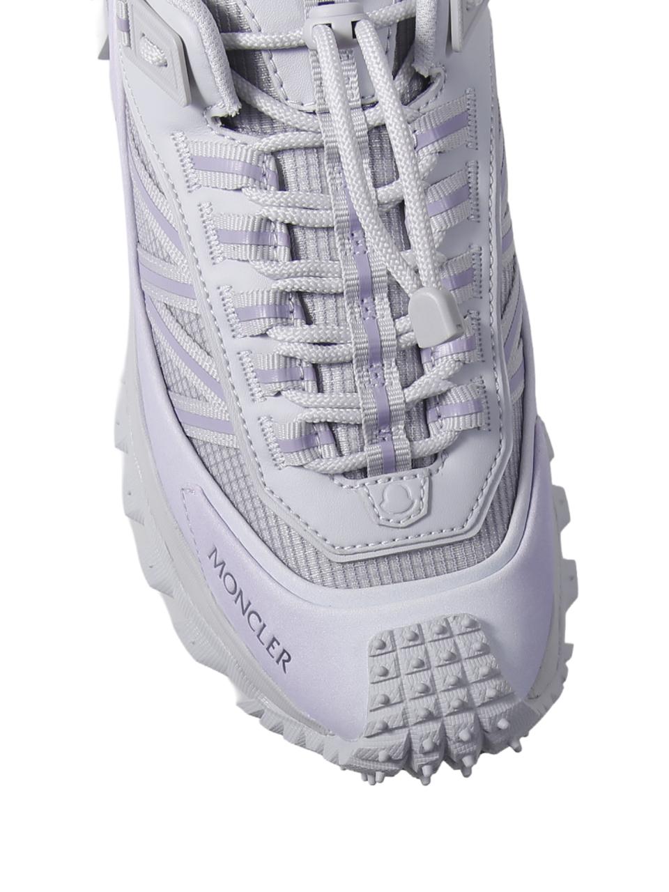 Moncler White Leather Low-Top Sneakers