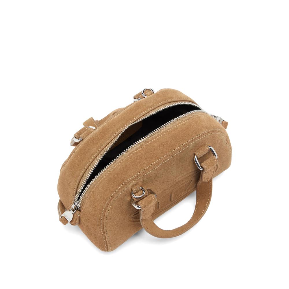 DIESEL Black Leather Tote Shoulder Bag