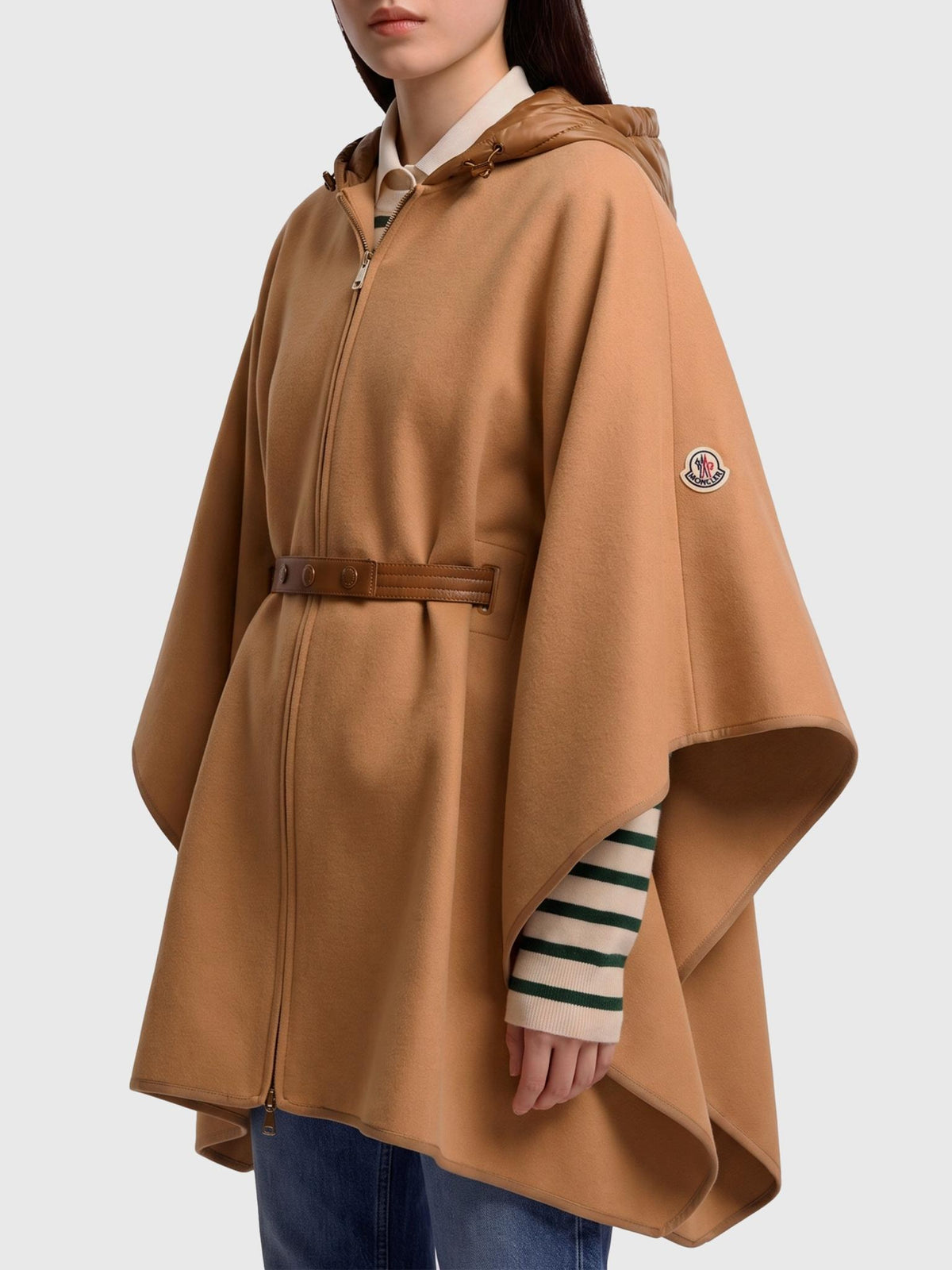 Moncler Beige Down Puffer Jacket for Women