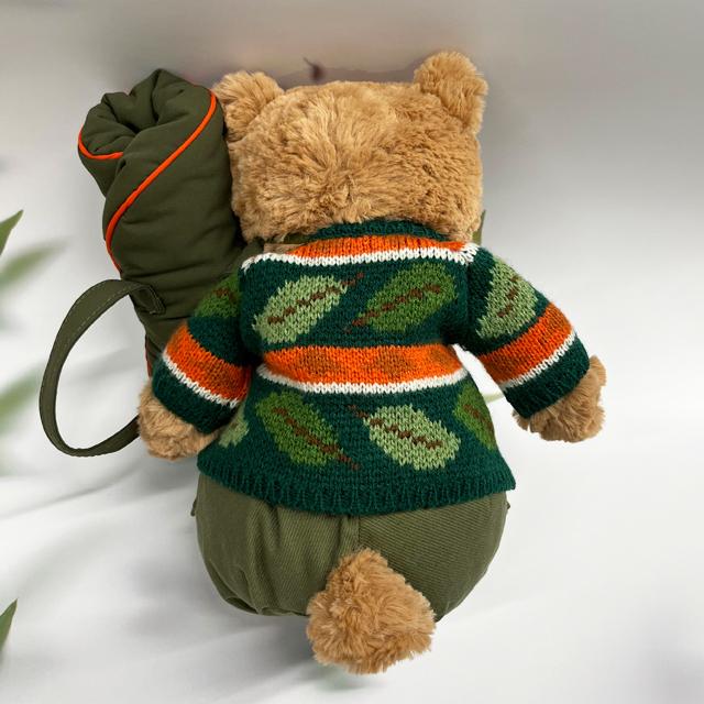 jELLYCAT Bartholomew Bear Hiking Keyring Brown Plush Accessory