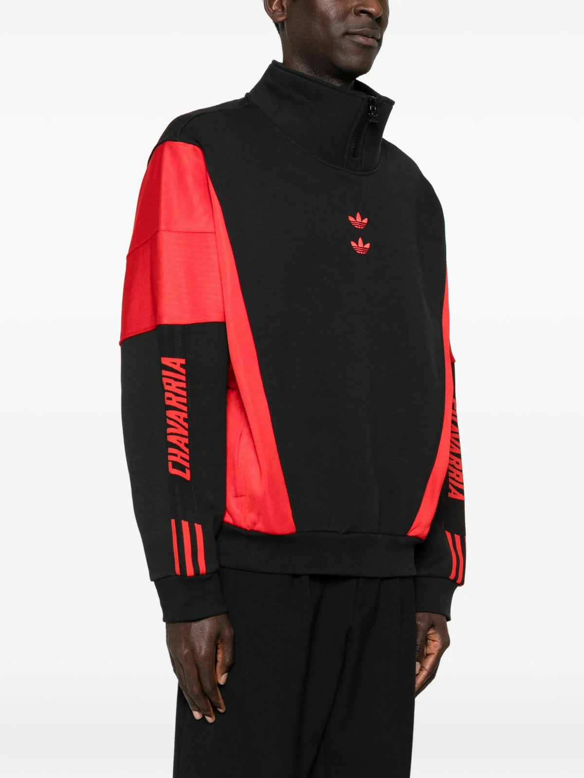 WILLY CHAVARRIA Black Red Adidas Collaboration Watsonville Sweatshirt