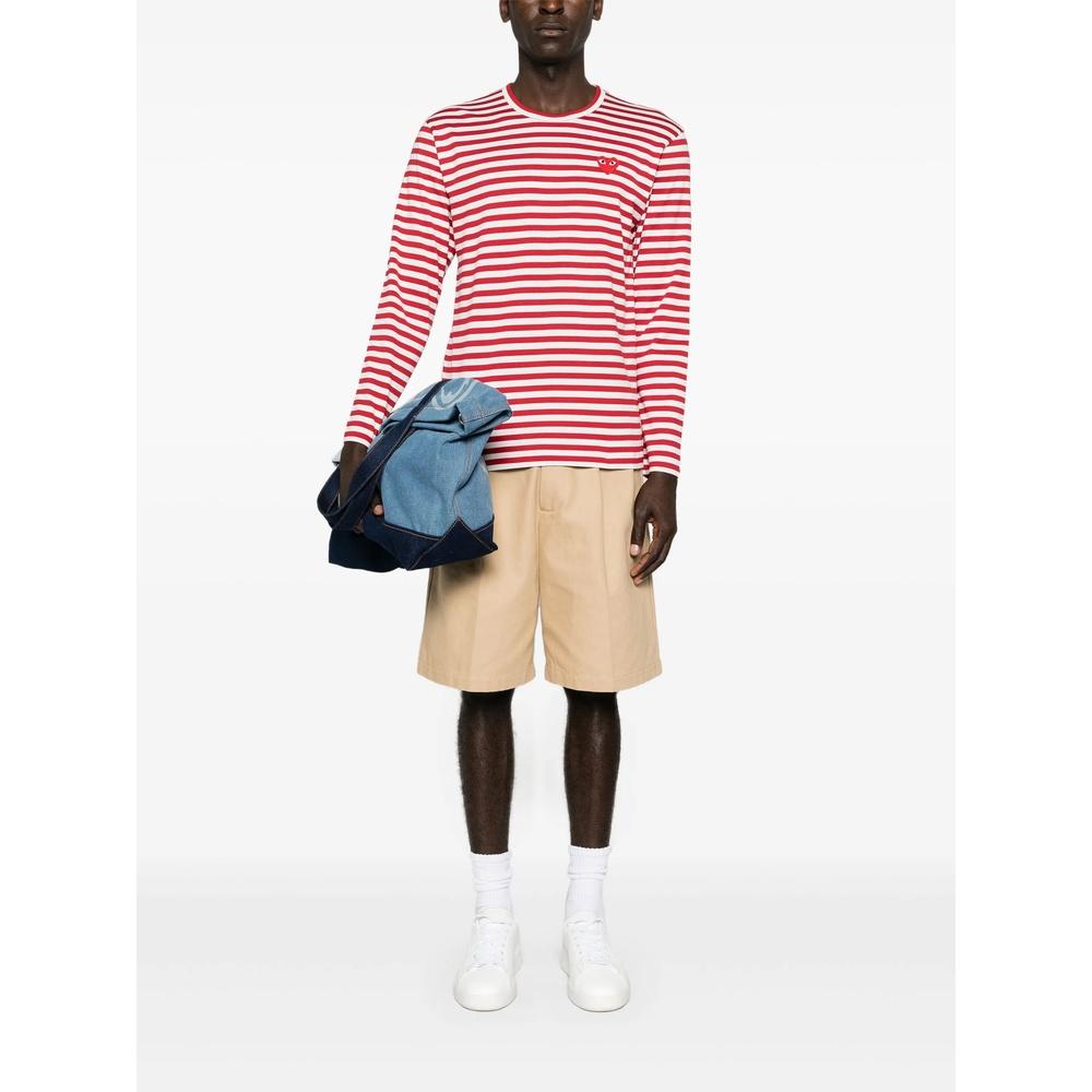 Comme des Garcons Unisex Striped Long Sleeve T-Shirt