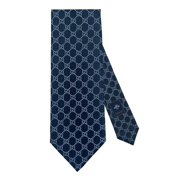 GUCCI Men’s Logo Silk Tie 456524 GG