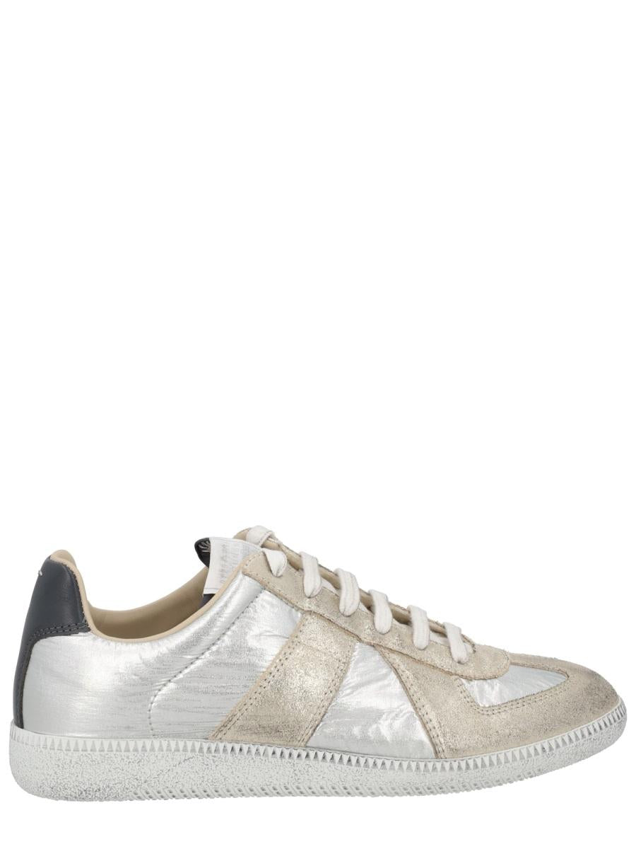 Maison Margiela White Leather Low-Top Sneakers