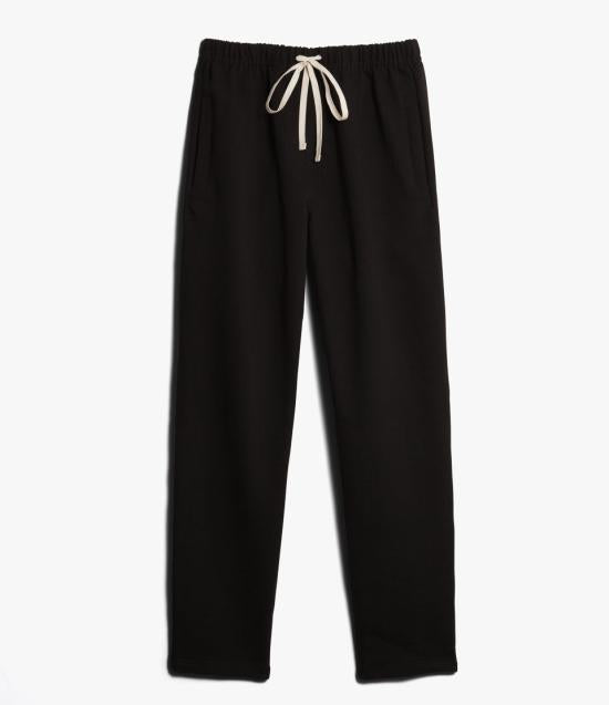 Merz b. Schwanen Deep Black Cotton Jogger Sweatpants Men’s