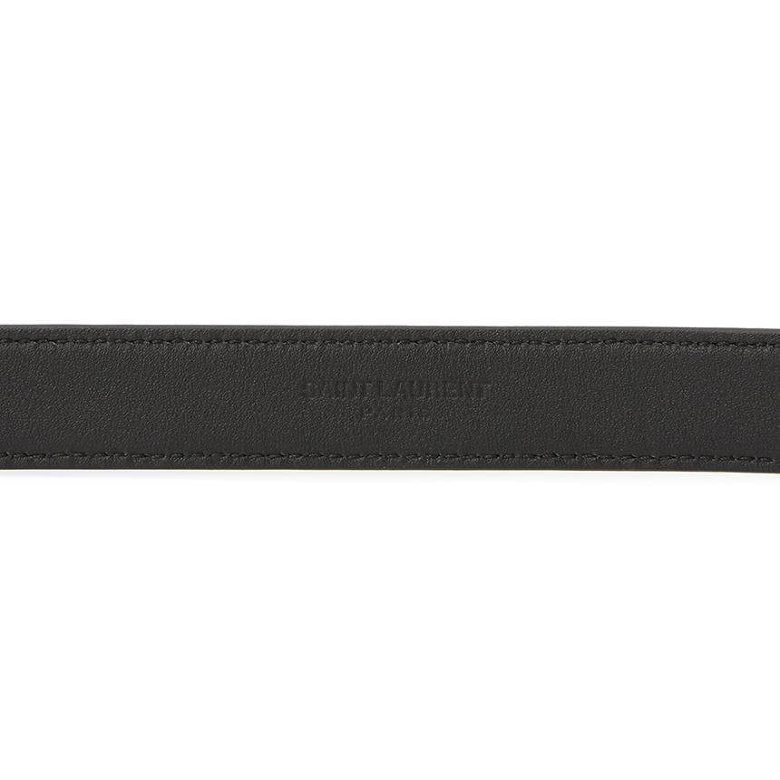 Saint Laurent Monogram Leather Men's Belt 612616 DTI0W 1000