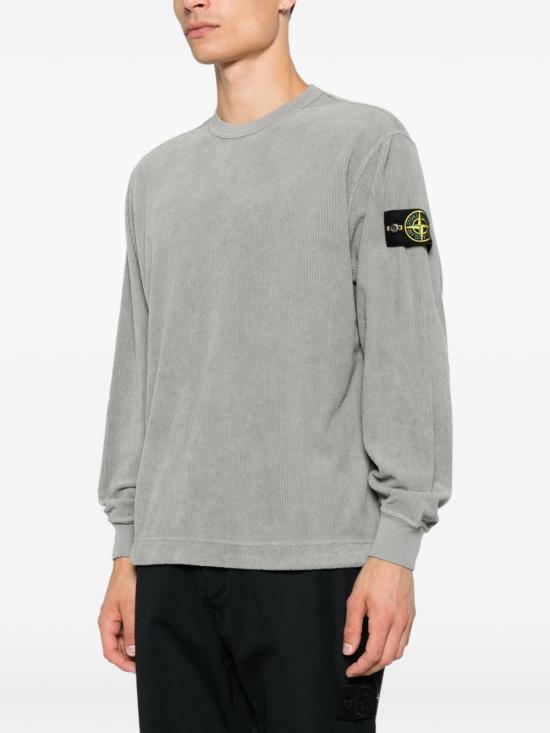 STONE ISLAND Long Sleeve Sweatshirt for Men L2S15 6100030 S0444 V0060 GRAY DOM