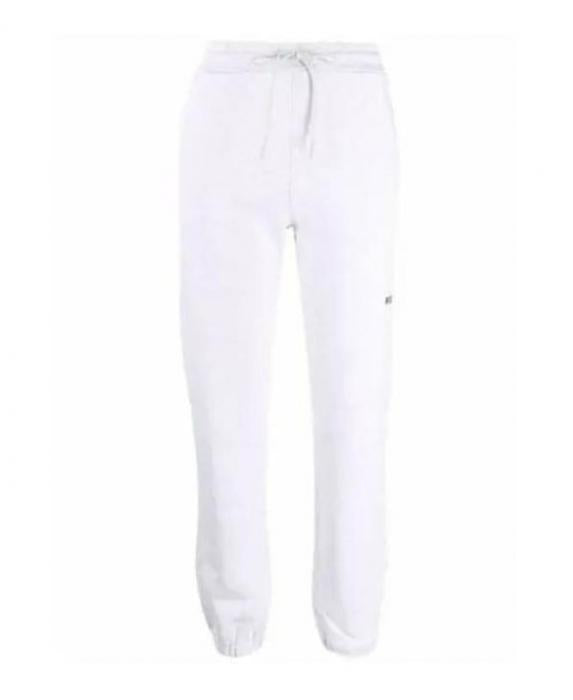 MSGM Logo Elastic Waist Cotton Sweatpants Gray Women’s Classic Pants