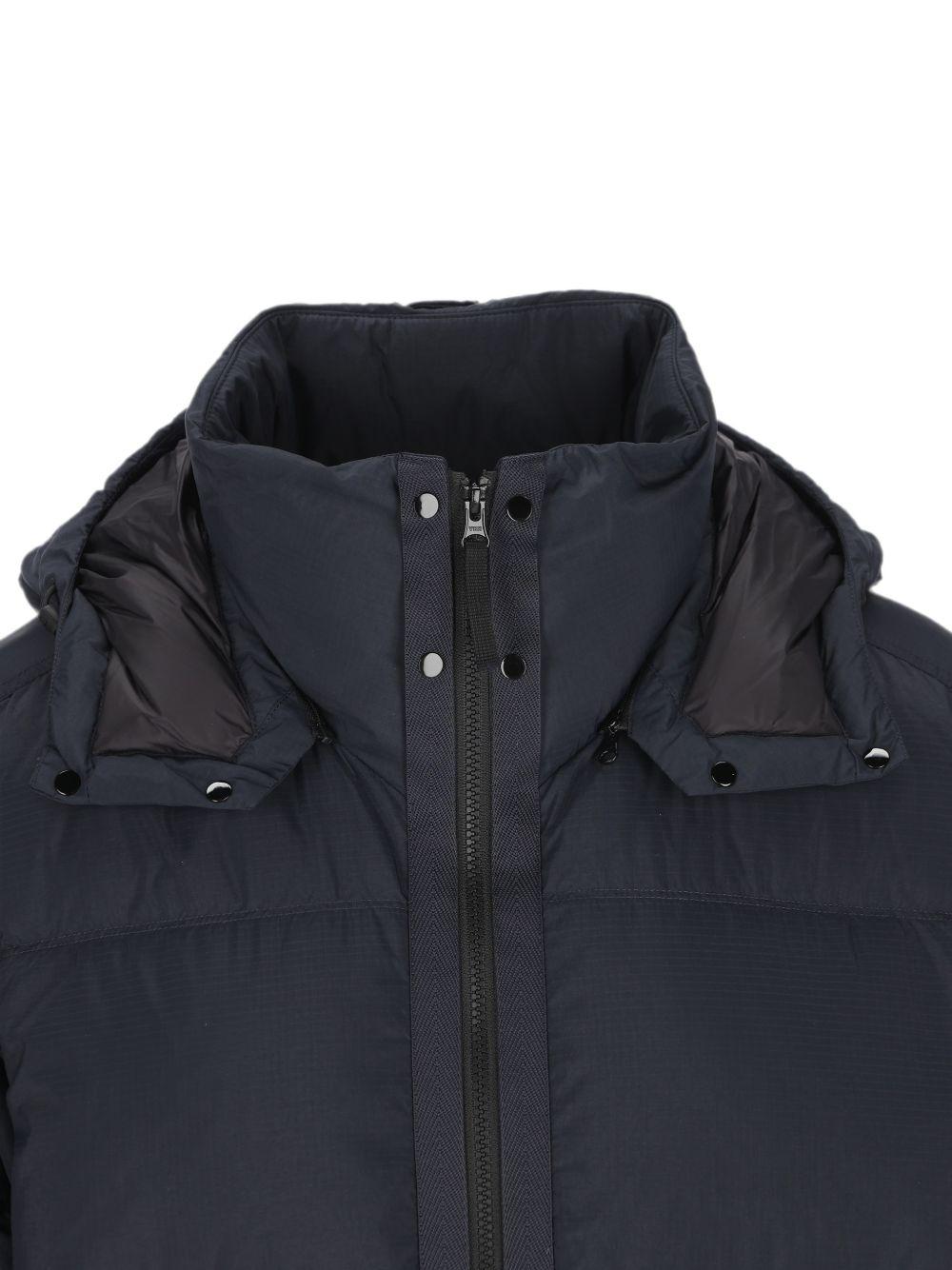 STONE ISLAND Black Down Puffer Jacket for Men