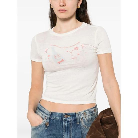RE/DONE Vintage White Short Sleeve T-Shirt