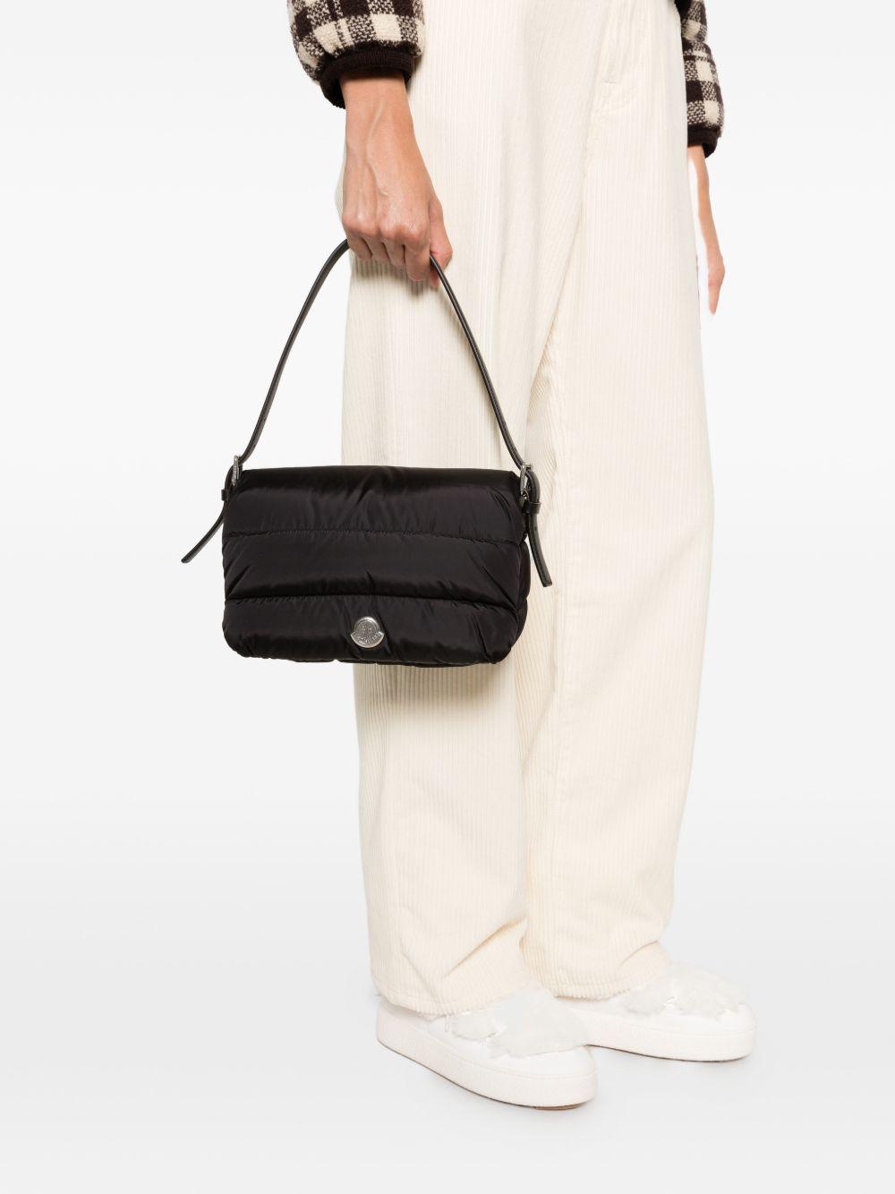 Moncler Black Nylon Quilted Shoulder Bag