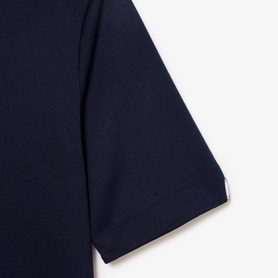 Lacoste Women’s Cotton Polo Shirt PF5179525 NAVY BLUE WHITE DOM
