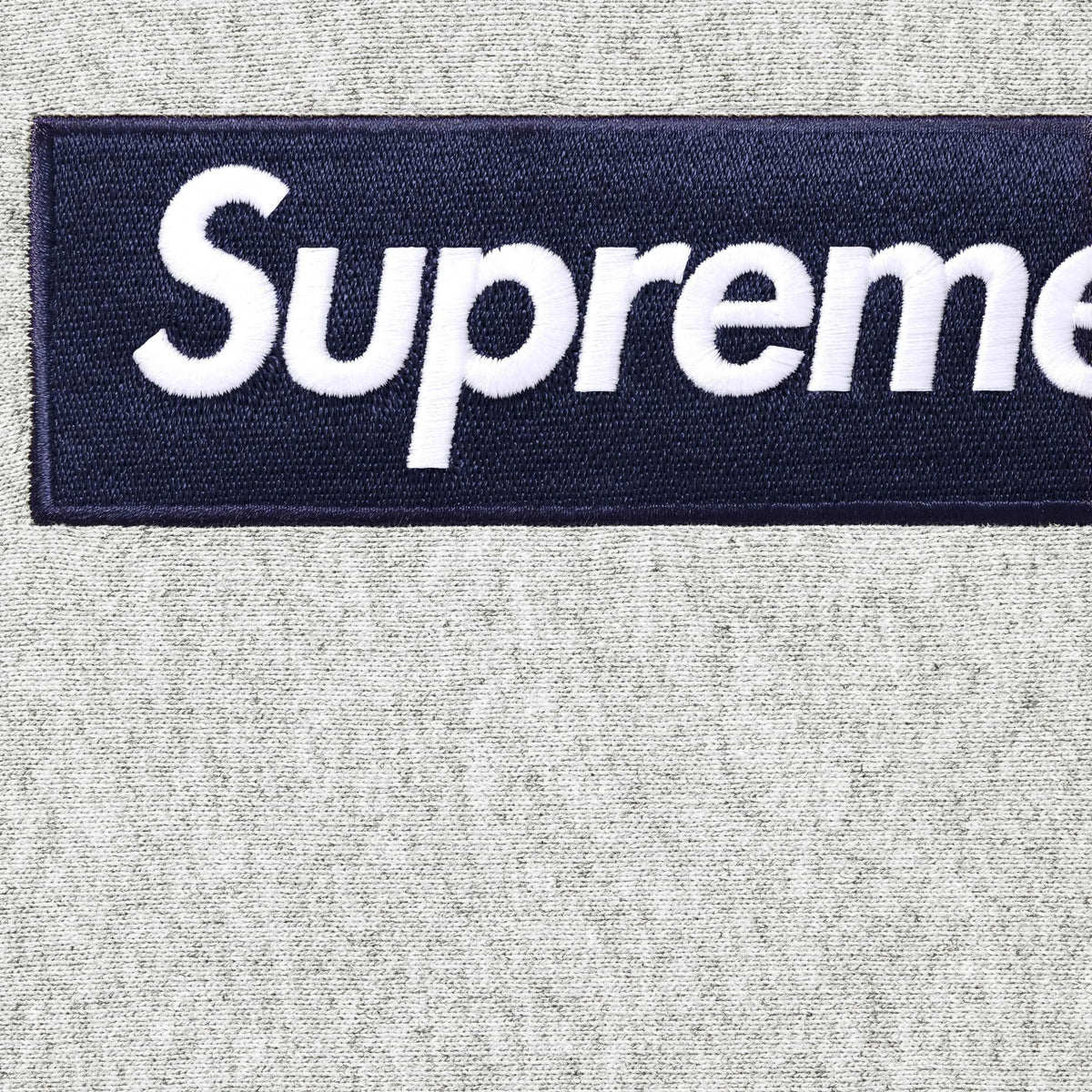 Supreme Box Logo Heather Gray Hooded Sweatshirt Unisex