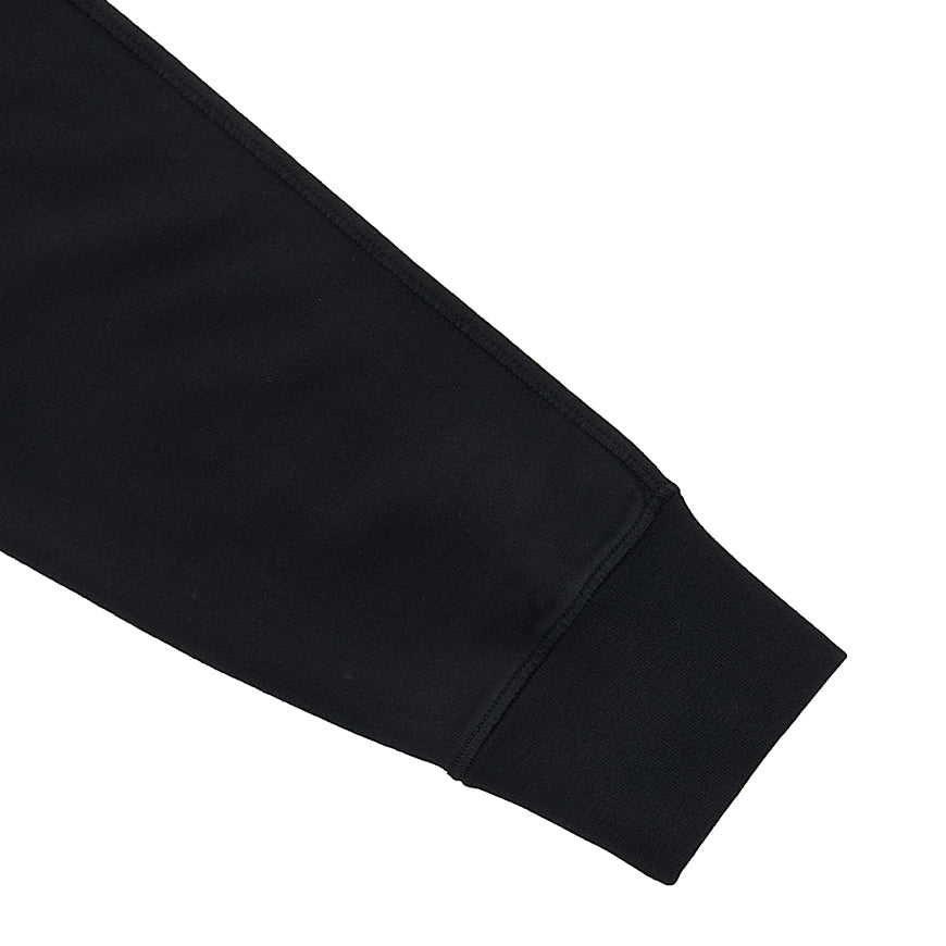 CP Company Logo Print Black Cotton Crewneck Sweatshirt Men