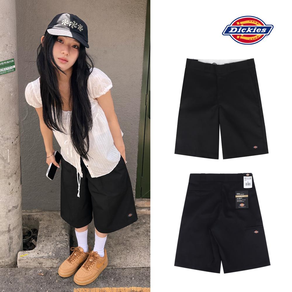 Dickies Loose Fit 13-Inch Work Shorts Black Unisex Classic Pants D42283